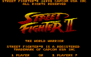Street Fighter II screenshot 4 for Atari ST